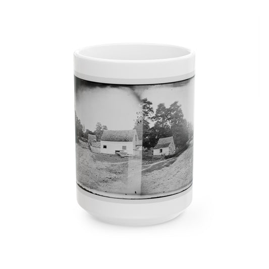 Warrenton, Va. Outskirts Of Town With Courthouse In Distance (U.S. Civil War) White Coffee Mug