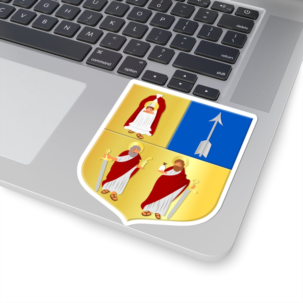 Bergen L-wapen (Netherlands) (Coat of Arms) STICKER Vinyl Kiss-Cut Decal