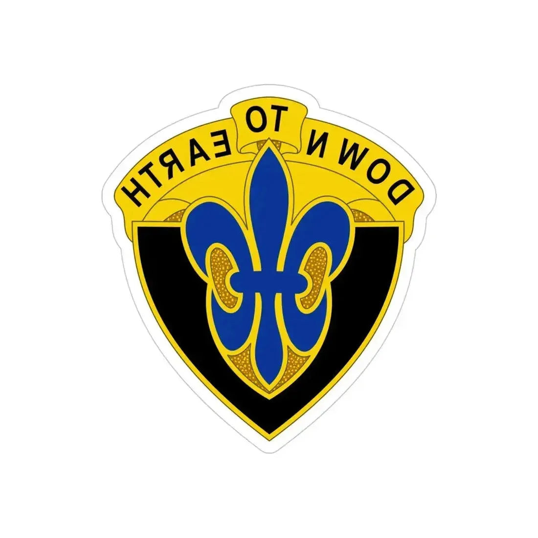 389 Engineer Battalion (U.S. Army) REVERSE PRINT Transparent Die-Cut STICKER 4 Inch Die-Cut Transparent - The Sticker Space