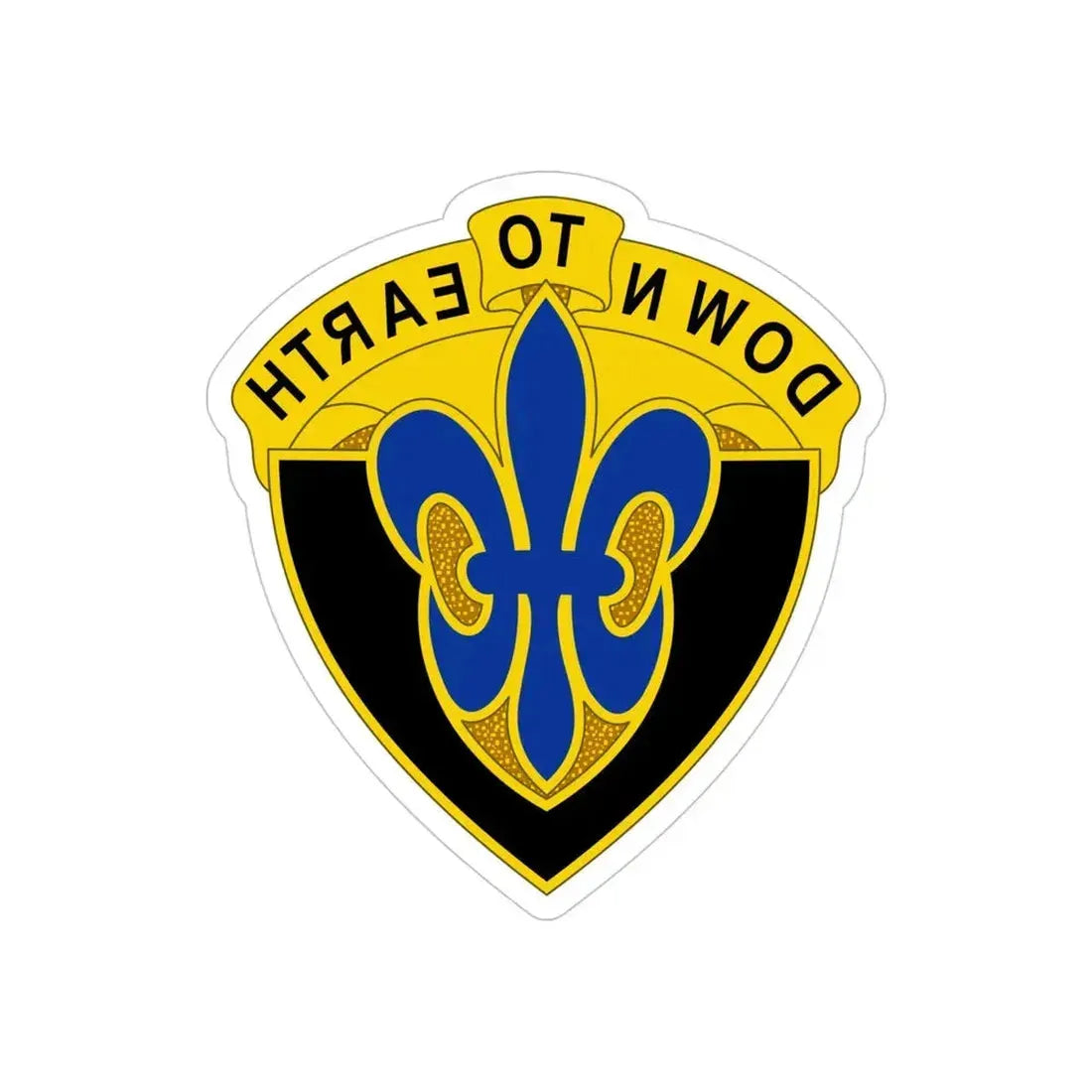 389 Engineer Battalion (U.S. Army) REVERSE PRINT Transparent Die-Cut STICKER - The Sticker Space