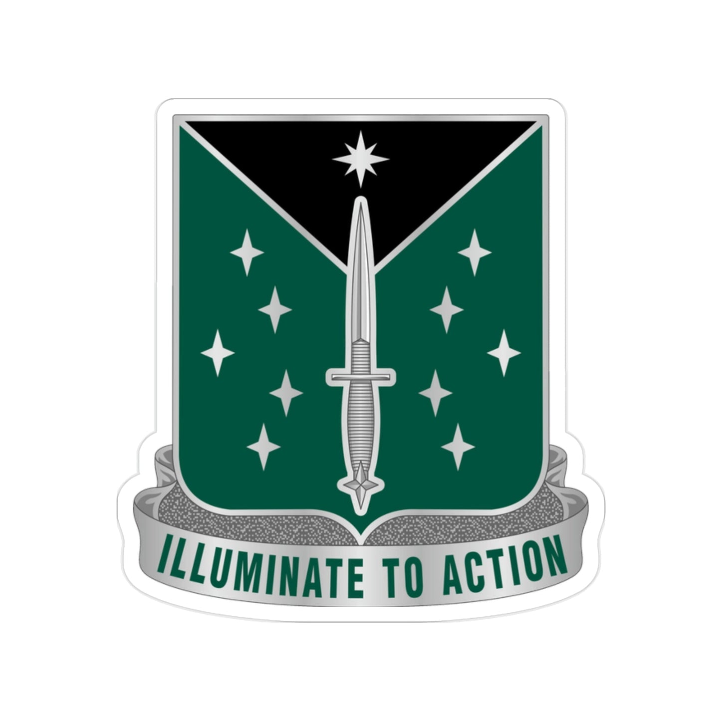 389 Military Intelligence Battalion 2 (U.S. Army) Transparent STICKER Die-Cut Vinyl Decal-2 Inch-The Sticker Space