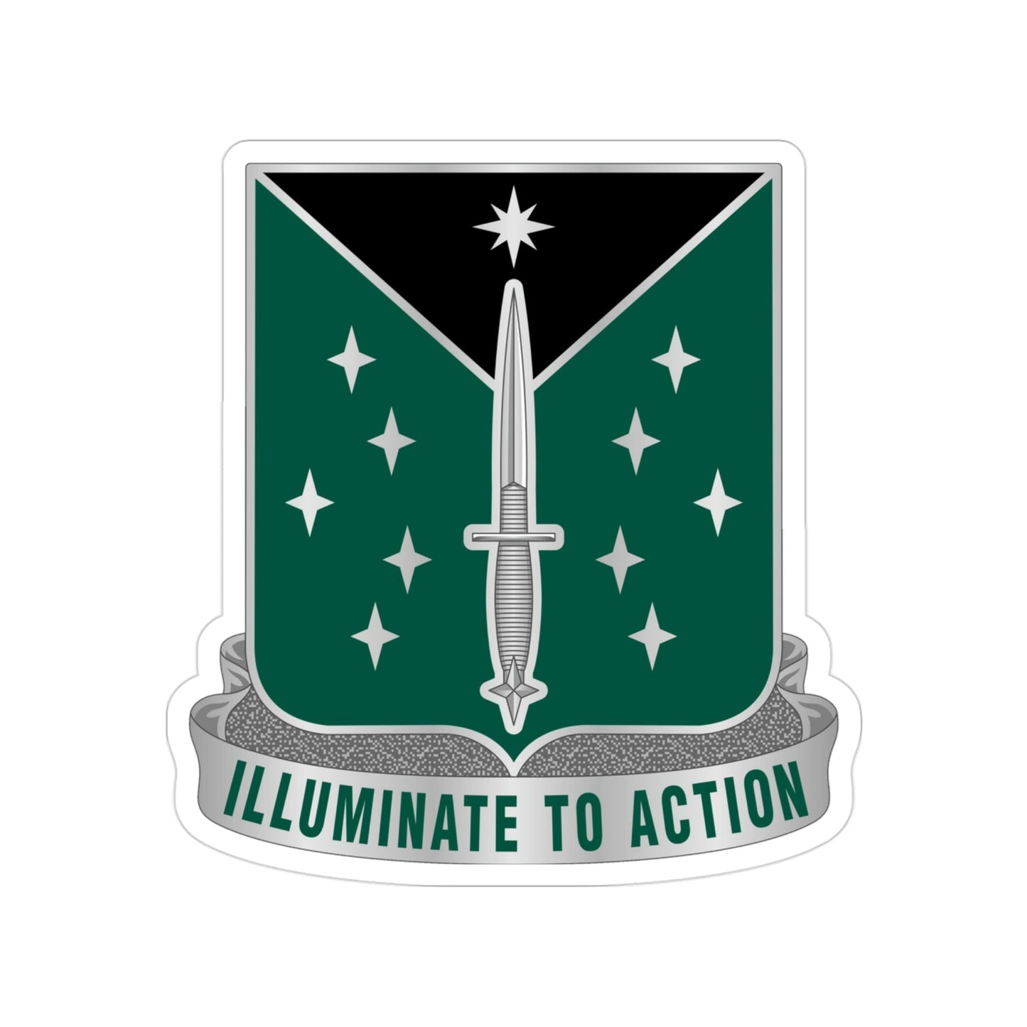 389 Military Intelligence Battalion 2 (U.S. Army) Transparent STICKER Die-Cut Vinyl Decal-3 Inch-The Sticker Space