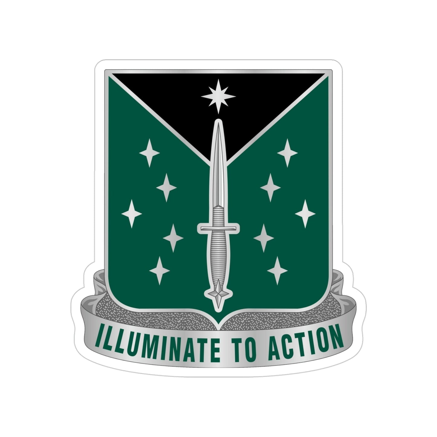 389 Military Intelligence Battalion 2 (U.S. Army) Transparent STICKER Die-Cut Vinyl Decal-4 Inch-The Sticker Space