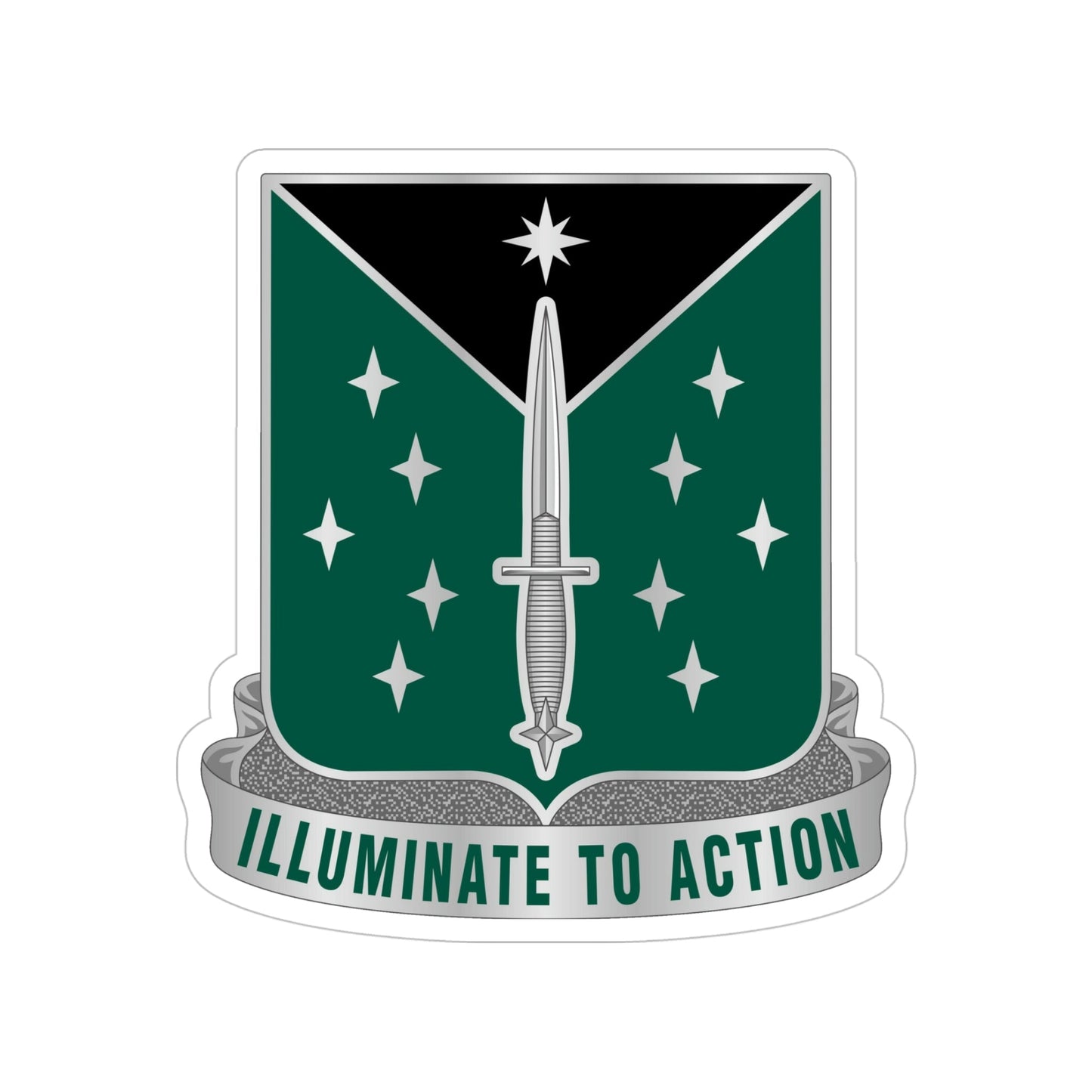 389 Military Intelligence Battalion 2 (U.S. Army) Transparent STICKER Die-Cut Vinyl Decal-5 Inch-The Sticker Space