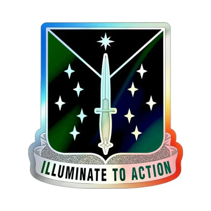 389 Military Intelligence Battalion 2 (U.S. Army) Holographic STICKER Die-Cut Vinyl Decal 2 Inch Holographic - The Sticker Space