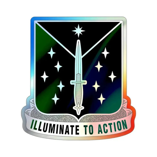389 Military Intelligence Battalion 2 (U.S. Army) Holographic STICKER Die-Cut Vinyl Decal 6 Inch Holographic - The Sticker Space