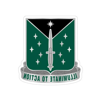 389 Military Intelligence Battalion 2 (U.S. Army) REVERSE PRINT Transparent Die-Cut STICKER - The Sticker Space
