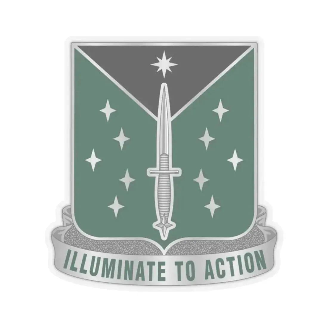 389 Military Intelligence Battalion 2 (U.S. Army) STICKER Vinyl Kiss-Cut Decal 2 Inch Transparent - The Sticker Space