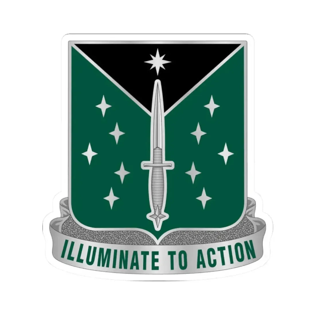 389 Military Intelligence Battalion 2 (U.S. Army) STICKER Vinyl Kiss-Cut Decal 2 Inch White - The Sticker Space