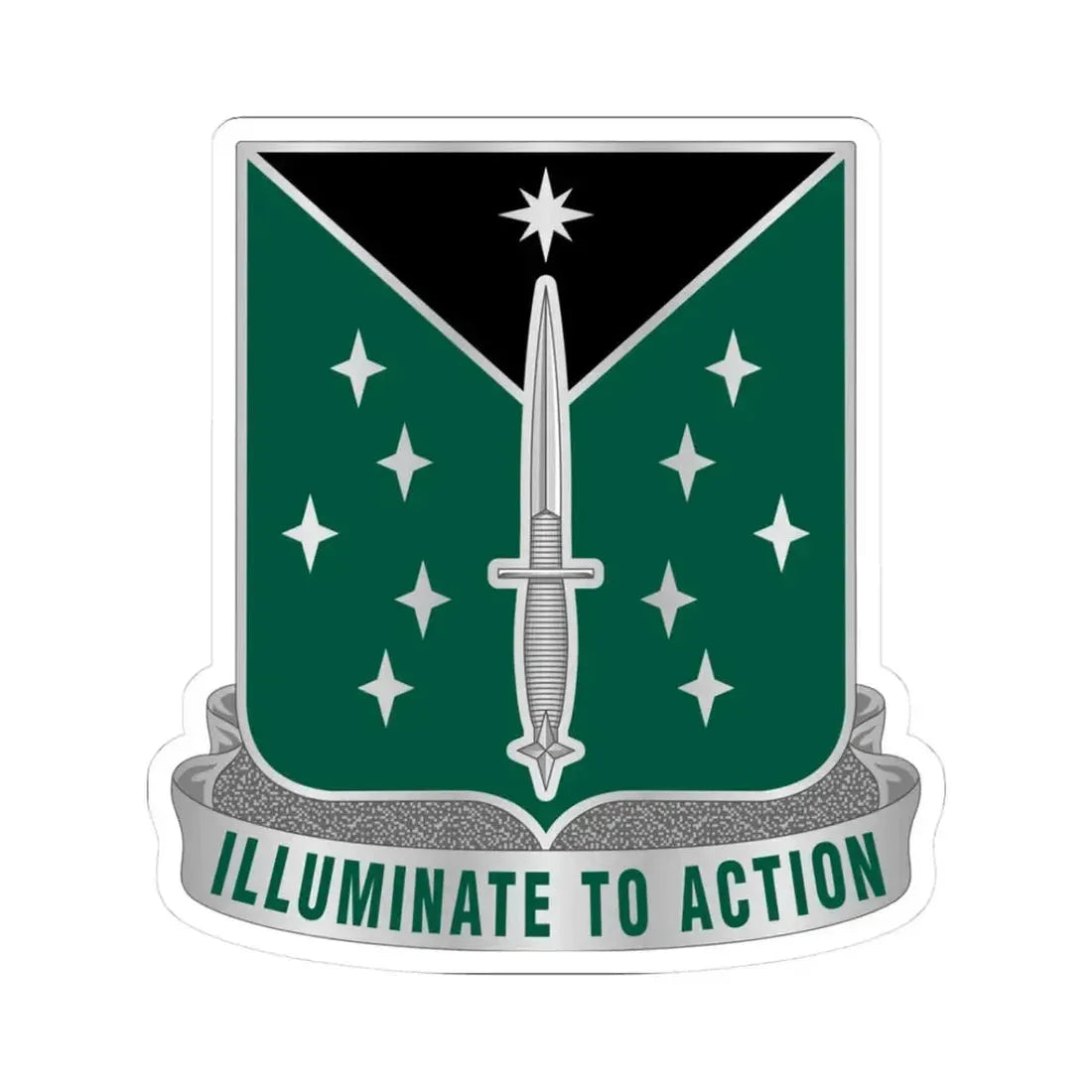 389 Military Intelligence Battalion 2 (U.S. Army) STICKER Vinyl Kiss-Cut Decal 3 Inch White - The Sticker Space