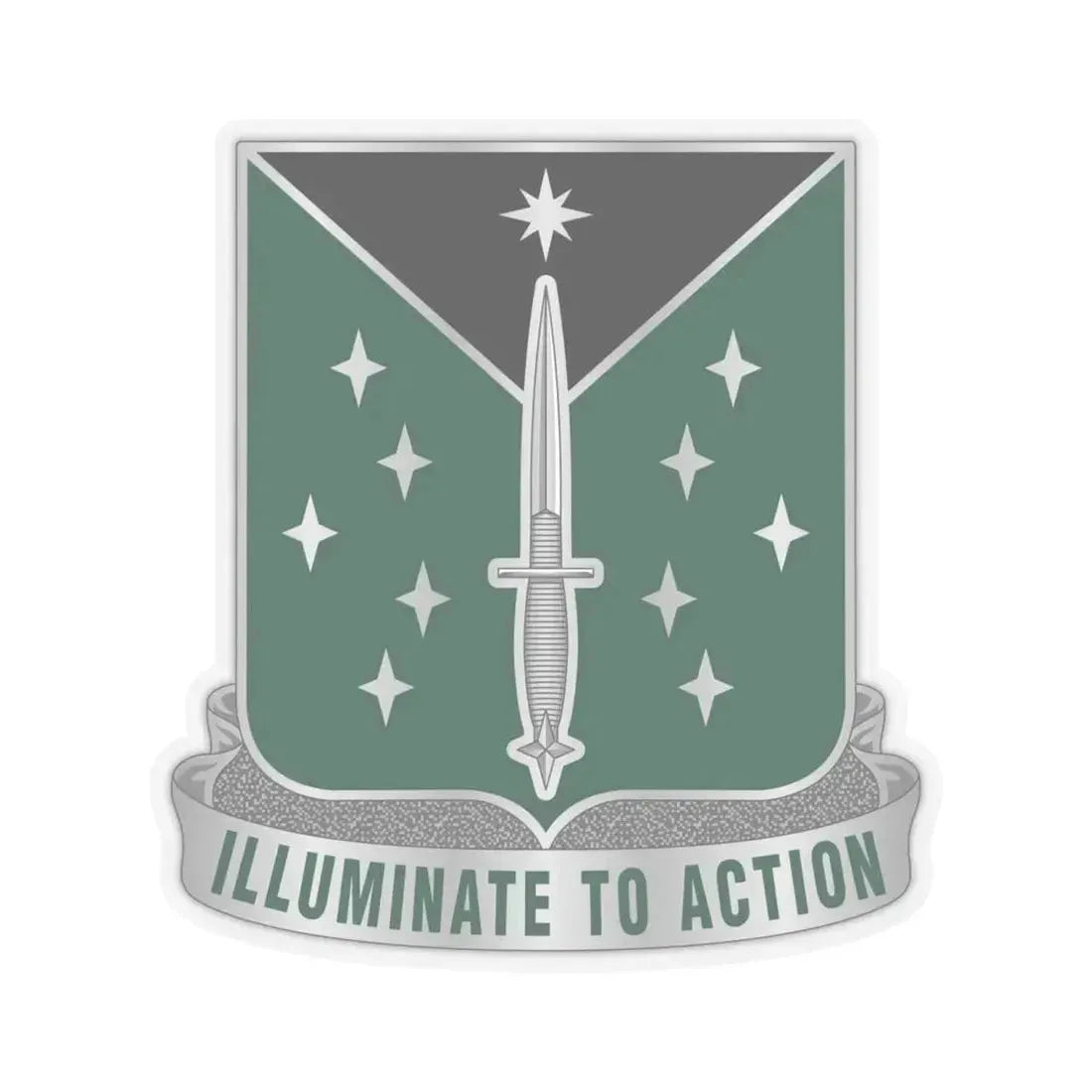 389 Military Intelligence Battalion 2 (U.S. Army) STICKER Vinyl Kiss-Cut Decal 6 Inch Transparent - The Sticker Space