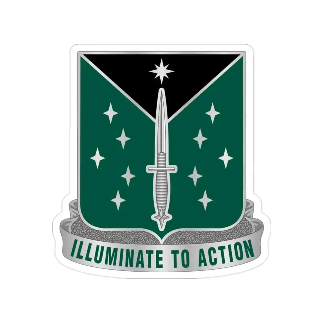 389 Military Intelligence Battalion 2 (U.S. Army) Transparent STICKER Die-Cut Vinyl Decal 2 Inch - The Sticker Space