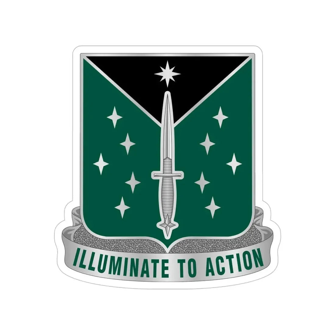 389 Military Intelligence Battalion 2 (U.S. Army) Transparent STICKER Die-Cut Vinyl Decal - The Sticker Space