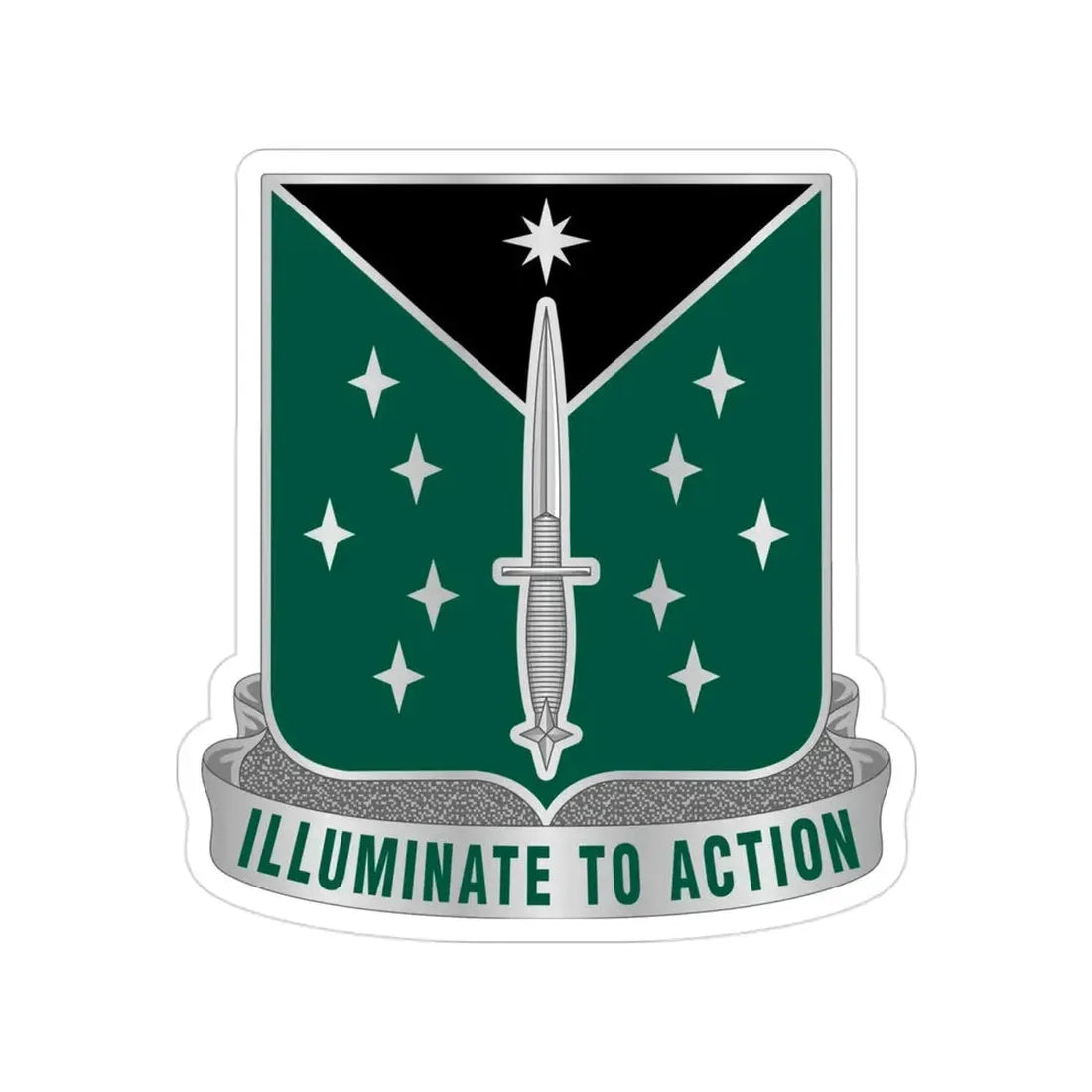 389 Military Intelligence Battalion 2 (U.S. Army) Transparent STICKER Die-Cut Vinyl Decal - The Sticker Space