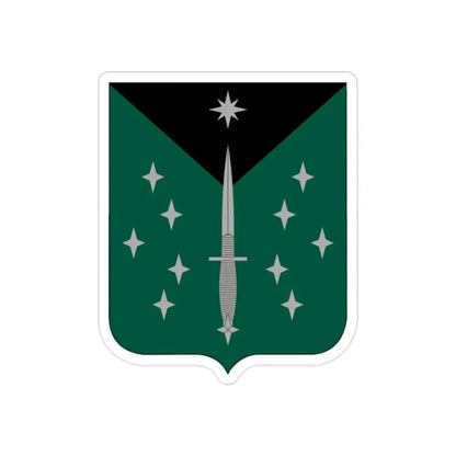 389 Military Intelligence Battalion (U.S. Army) REVERSE PRINT Transparent Die-Cut STICKER 2 Inch Die-Cut Transparent - The Sticker Space
