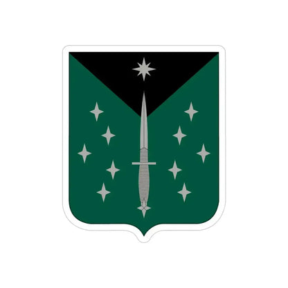 389 Military Intelligence Battalion (U.S. Army) REVERSE PRINT Transparent Die-Cut STICKER 5 Inch Die-Cut Transparent - The Sticker Space