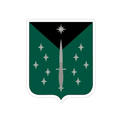 389 Military Intelligence Battalion (U.S. Army) REVERSE PRINT Transparent Die-Cut STICKER 6 Inch Die-Cut Transparent - The Sticker Space