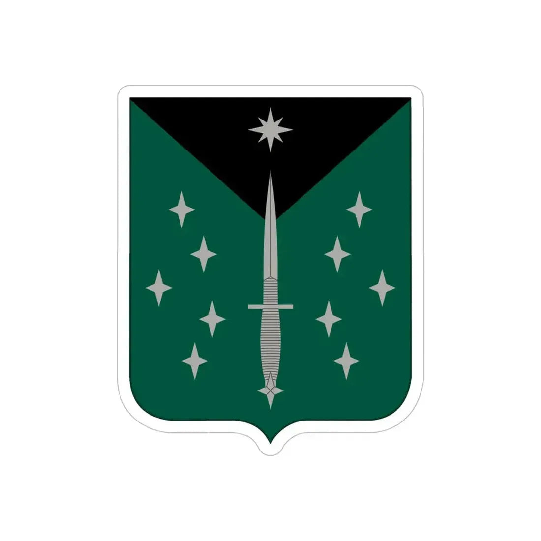 389 Military Intelligence Battalion (U.S. Army) REVERSE PRINT Transparent Die-Cut STICKER - The Sticker Space