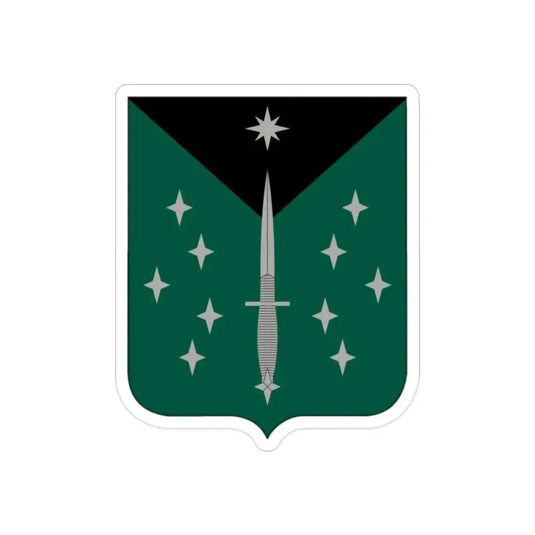 389 Military Intelligence Battalion (U.S. Army) REVERSE PRINT Transparent Die-Cut STICKER - The Sticker Space