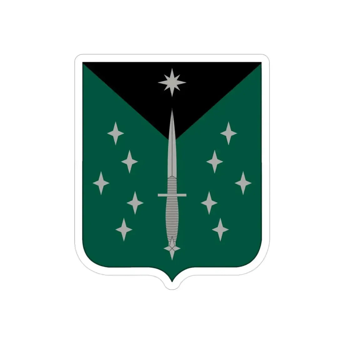389 Military Intelligence Battalion (U.S. Army) REVERSE PRINT Transparent Die-Cut STICKER - The Sticker Space
