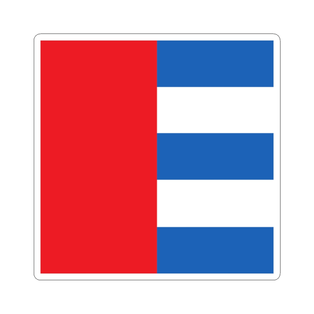 CHE Rhazuns Flag (Switzerland) STICKER Vinyl Kiss-Cut Decal