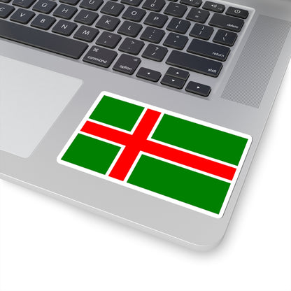 Flag of Smaland (Sweden) STICKER Vinyl Kiss-Cut Decal