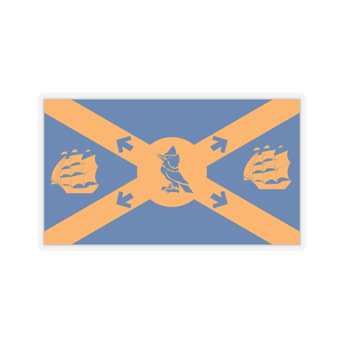 Flag of Halifax Canada - STICKER Vinyl Kiss-Cut Decal