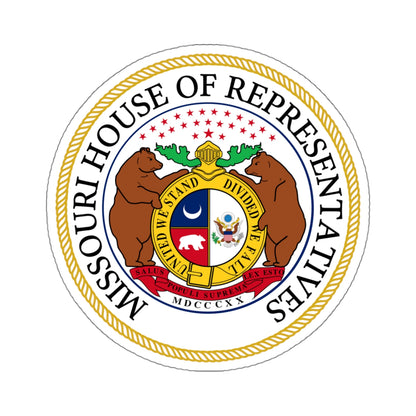 Seal of the Missouri House of Representatives - STICKER Vinyl Kiss-Cut Decal