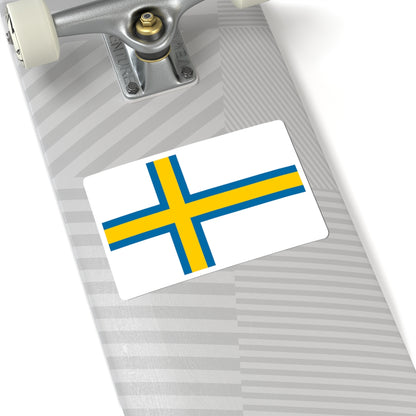Norrland flag (Sweden) STICKER Vinyl Kiss-Cut Decal