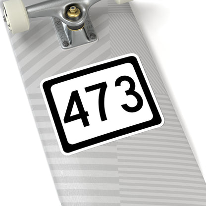 WV-473 (Virginia) (Road Sign) STICKER Vinyl Kiss-Cut Decal