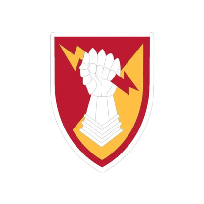 38th Air Defense Artillery Brigade (U.S. Army) REVERSE PRINT Transparent Die-Cut STICKER 2 Inch Die-Cut Transparent - The Sticker Space