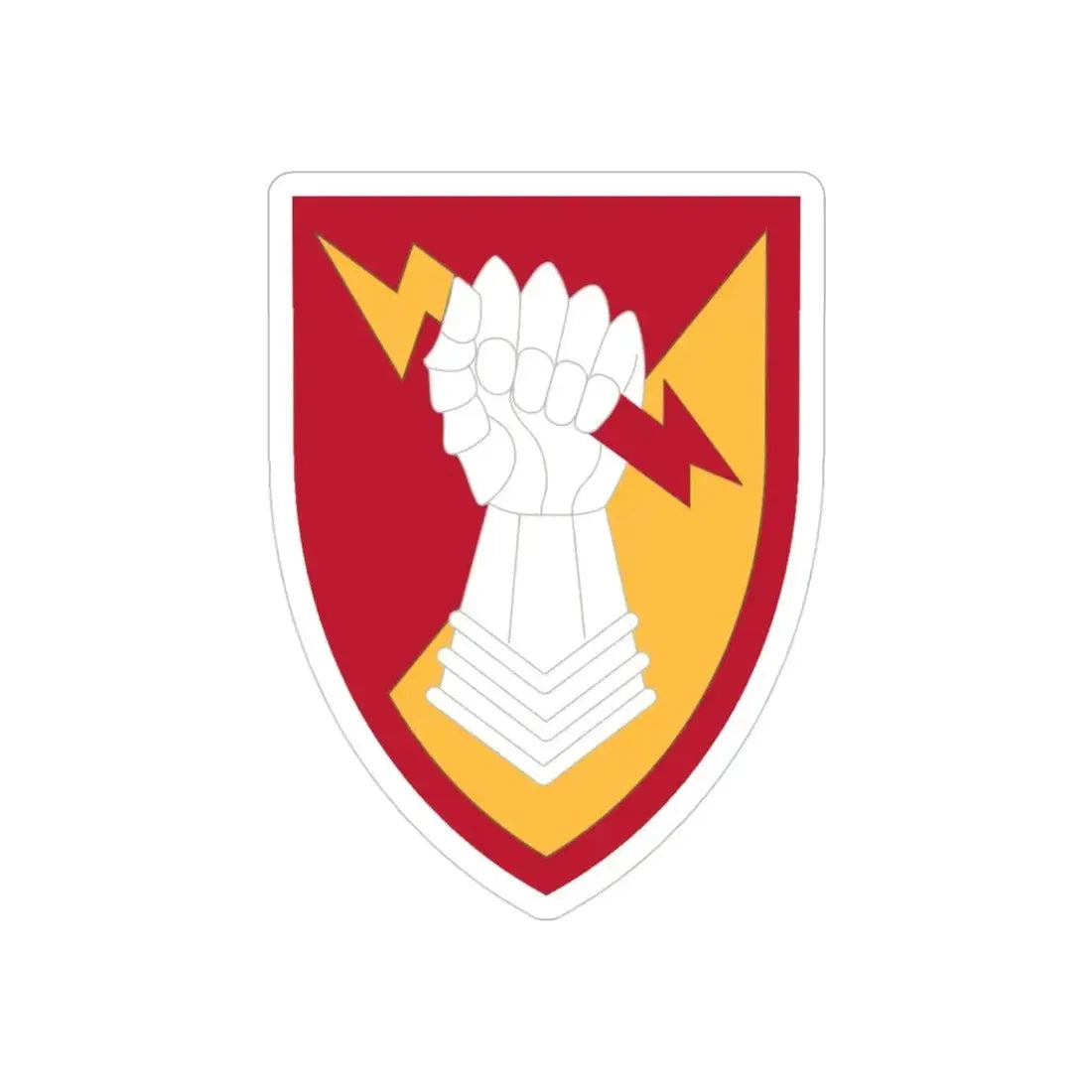 38th Air Defense Artillery Brigade (U.S. Army) REVERSE PRINT Transparent Die-Cut STICKER - The Sticker Space