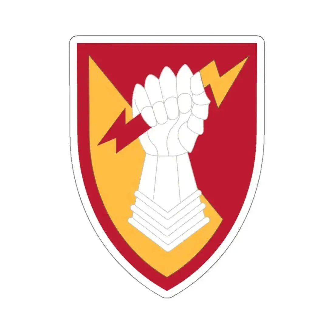 38th Air Defense Artillery Brigade (U.S. Army) STICKER Vinyl Kiss-Cut Decal 4 Inch White - The Sticker Space
