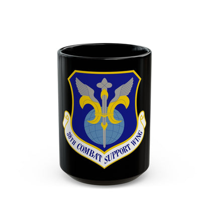 38th Combat Support Wing (U.S. Air Force) Black Coffee Mug-15oz-The Sticker Space