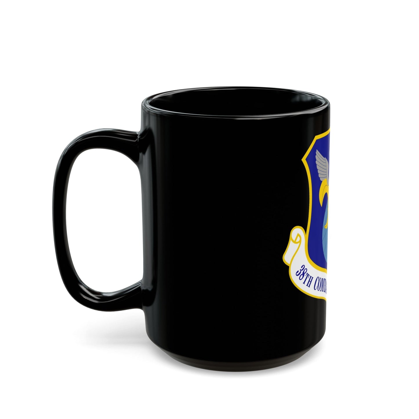 38th Combat Support Wing (U.S. Air Force) Black Coffee Mug-The Sticker Space