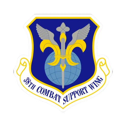 38th Combat Support Wing (U.S. Air Force) STICKER Vinyl Kiss-Cut Decal 2 Inch White - The Sticker Space