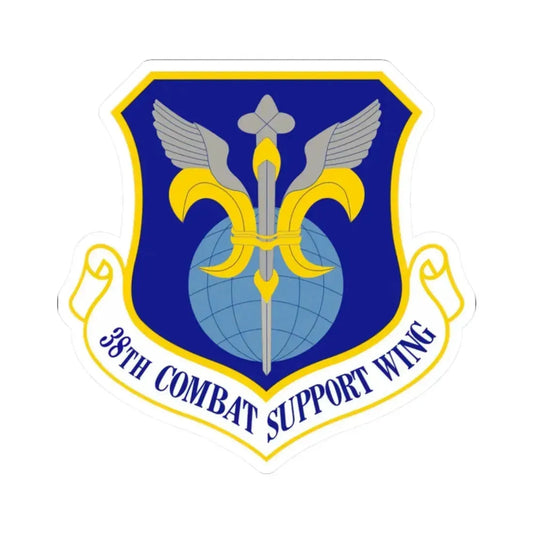 38th Combat Support Wing (U.S. Air Force) STICKER Vinyl Kiss-Cut Decal 2 Inch White - The Sticker Space