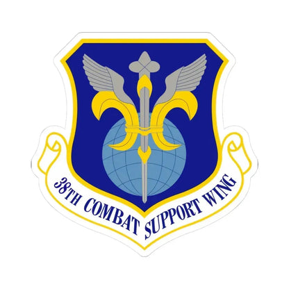 38th Combat Support Wing (U.S. Air Force) STICKER Vinyl Kiss-Cut Decal 3 Inch White - The Sticker Space