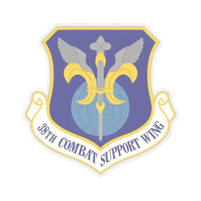 38th Combat Support Wing (U.S. Air Force) STICKER Vinyl Kiss-Cut Decal 4 Inch Transparent - The Sticker Space