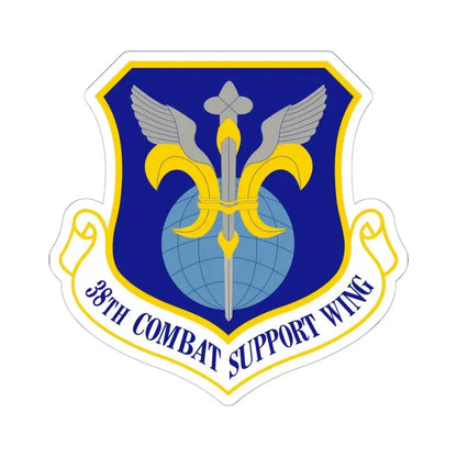 38th Combat Support Wing (U.S. Air Force) STICKER Vinyl Kiss-Cut Decal 6 Inch White - The Sticker Space