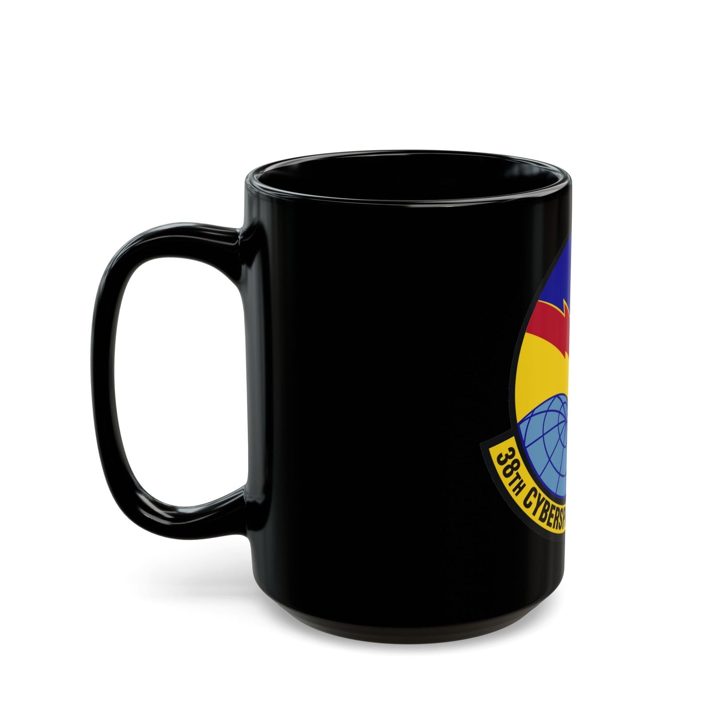 38th Cyberspace Readiness Squadron (U.S. Air Force) Black Coffee Mug-The Sticker Space