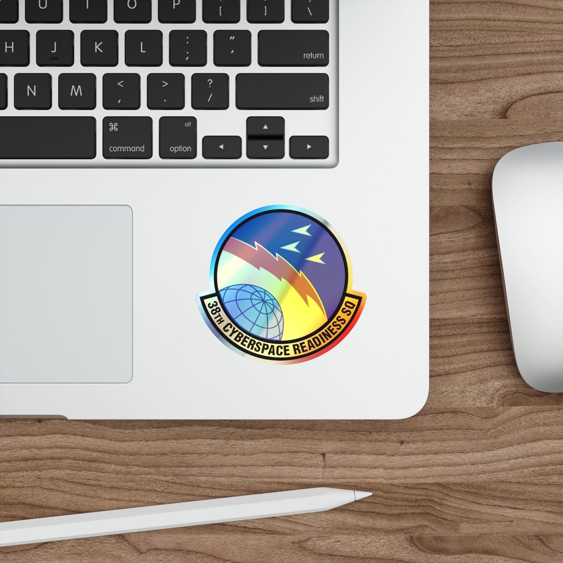 38th Cyberspace Readiness Squadron (U.S. Air Force) Holographic STICKER Die-Cut Vinyl Decal-The Sticker Space