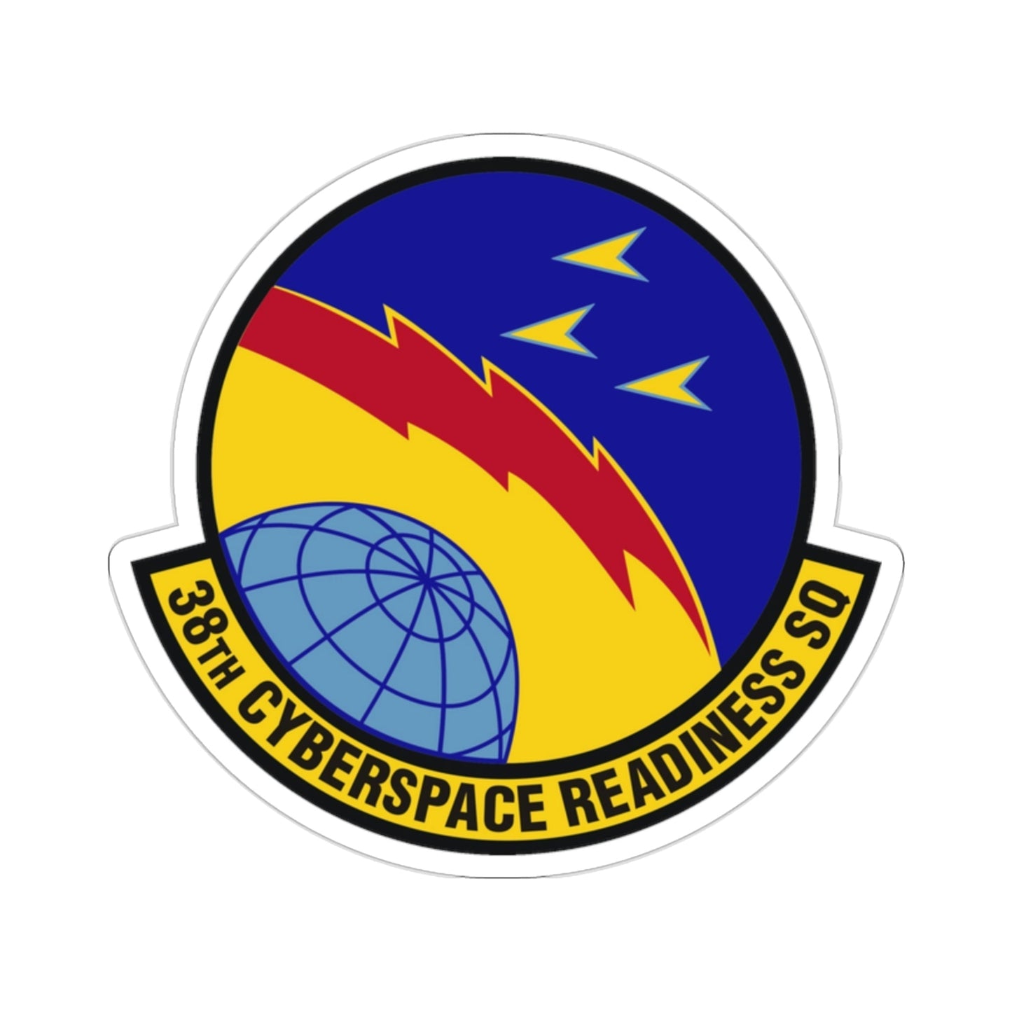 38th Cyberspace Readiness Squadron (U.S. Air Force) STICKER Vinyl Die-Cut Decal-2 Inch-The Sticker Space