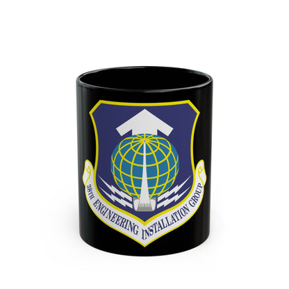 38th Engineering Installation Group (U.S. Air Force) Black Coffee Mug-11oz-The Sticker Space