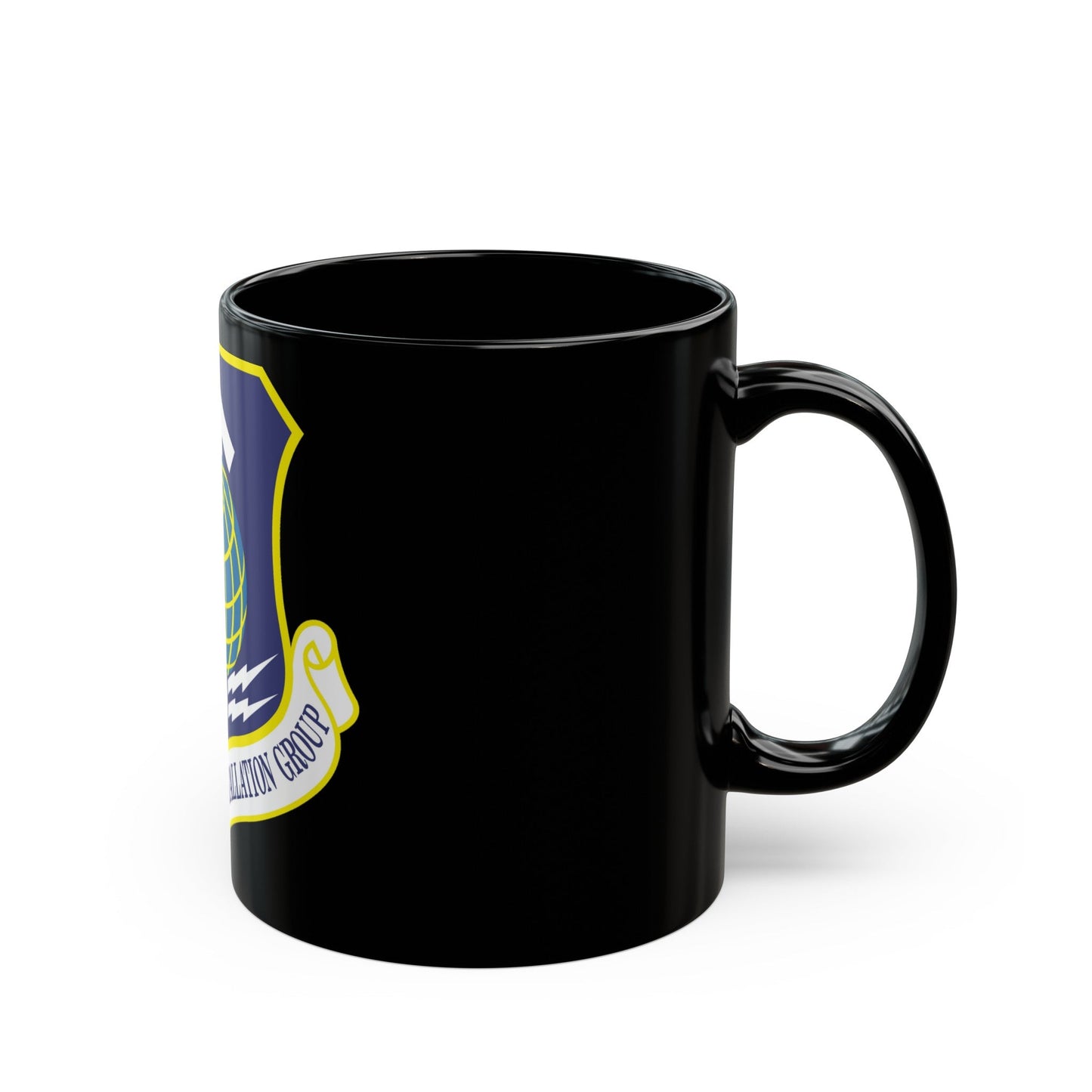 38th Engineering Installation Group (U.S. Air Force) Black Coffee Mug-The Sticker Space