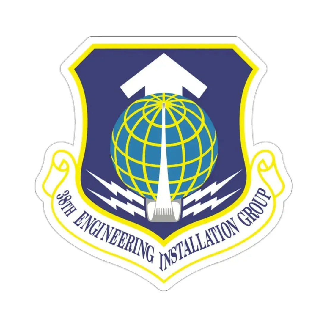 38th Engineering Installation Group (U.S. Air Force) STICKER Vinyl Die-Cut Decal 2 Inch - The Sticker Space
