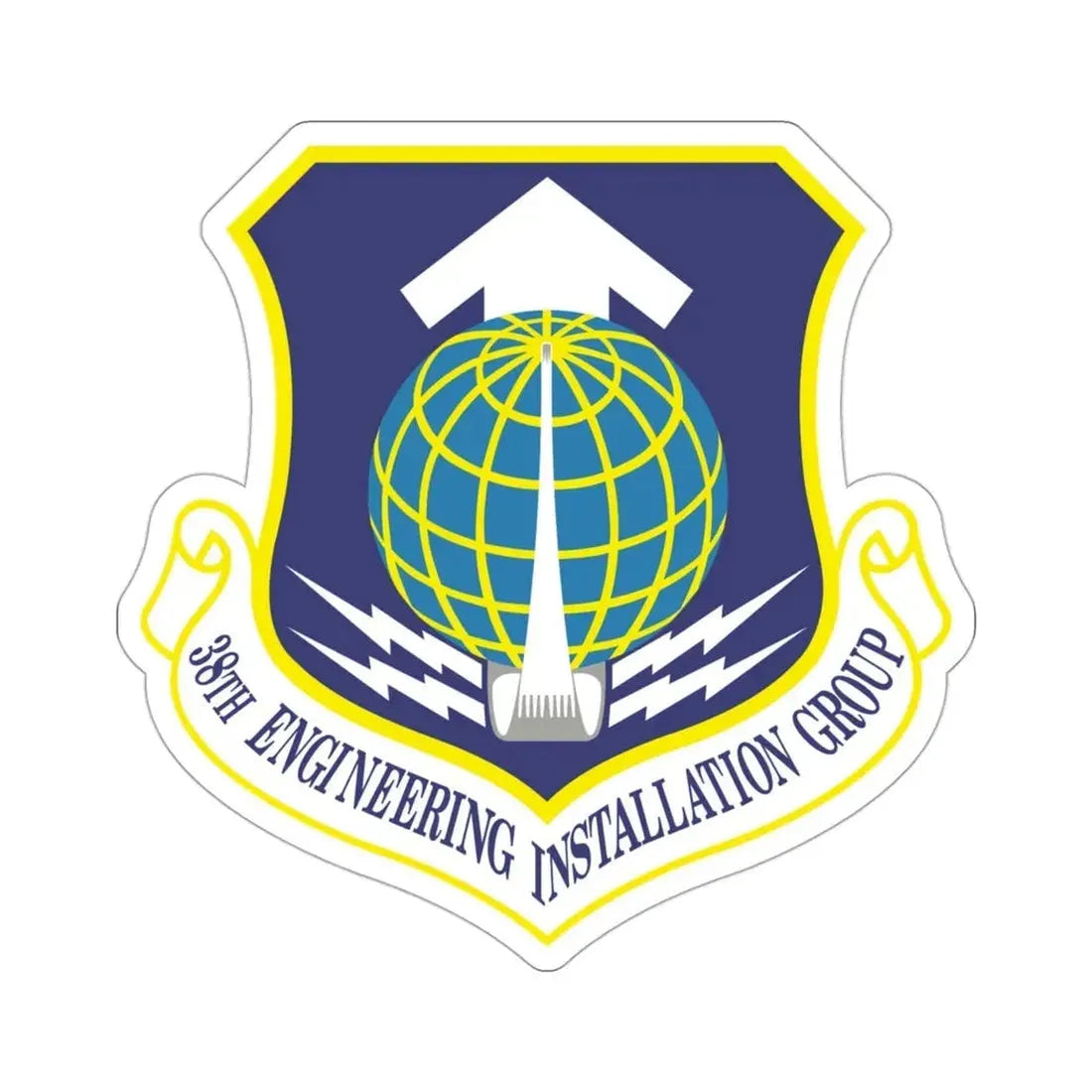 38th Engineering Installation Group (U.S. Air Force) STICKER Vinyl Die-Cut Decal - The Sticker Space