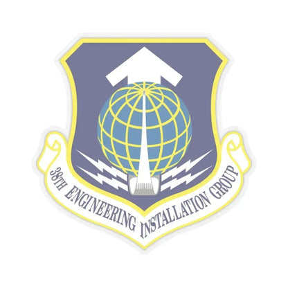38th Engineering Installation Group (U.S. Air Force) STICKER Vinyl Kiss-Cut Decal 3 Inch Transparent - The Sticker Space