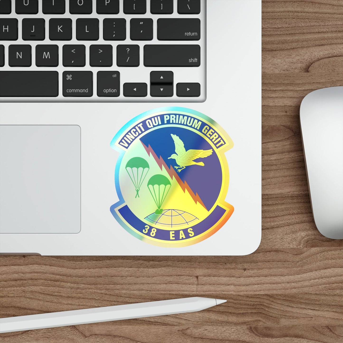 38th Expeditionary Airlift Squadron (U.S. Air Force) Holographic STICKER Die-Cut Vinyl Decal-The Sticker Space