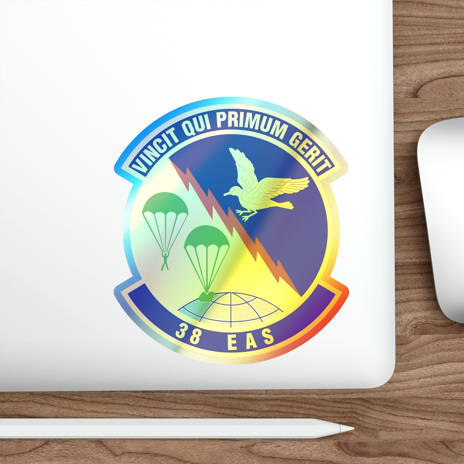 38th Expeditionary Airlift Squadron (U.S. Air Force) Holographic STICKER Die-Cut Vinyl Decal-The Sticker Space